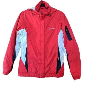 Columbia Women’s Storm Dry Ski Jacket Small – Red Waterproof Insulated Coat